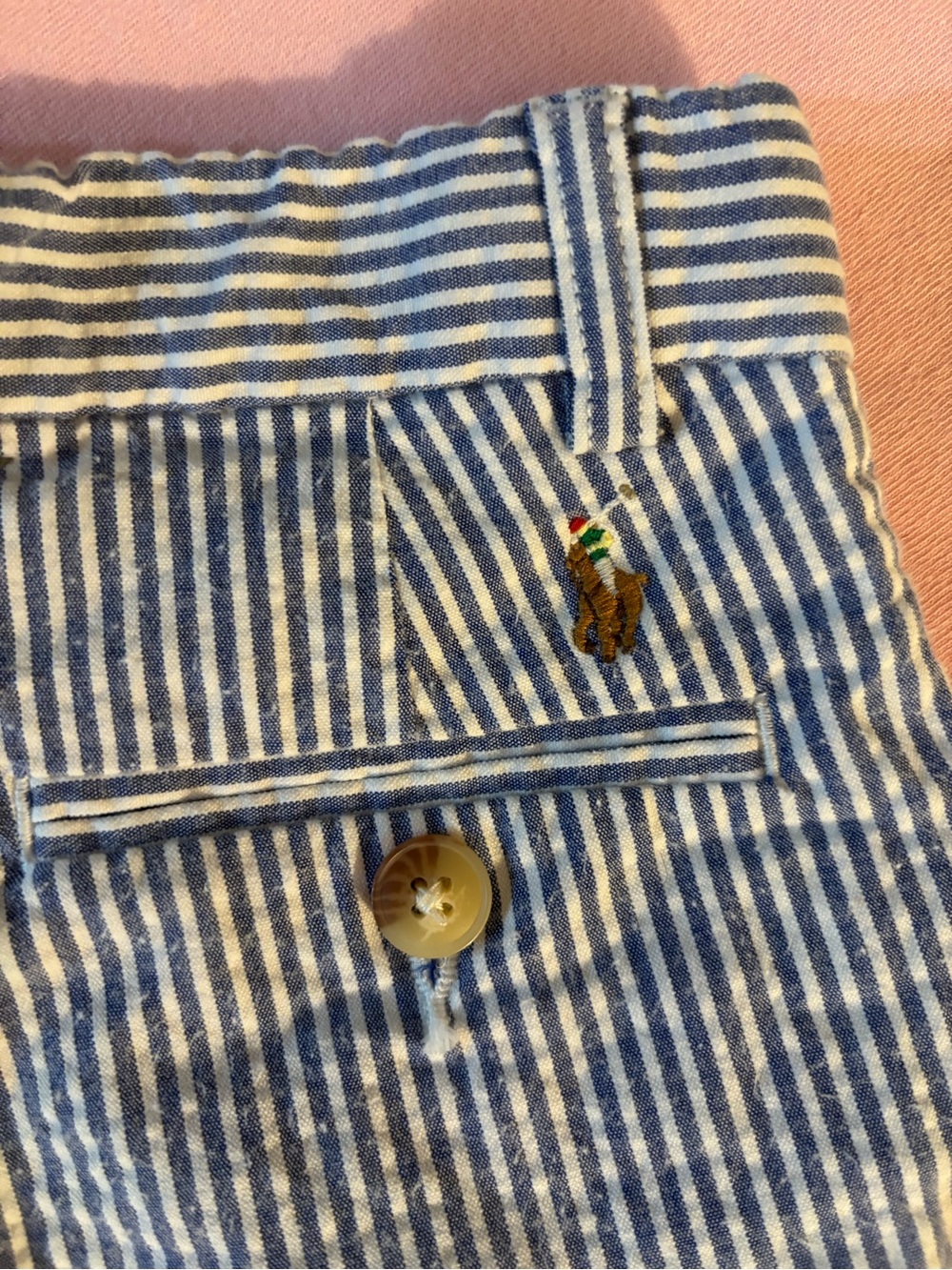 Polo by Ralph Lauren Blue & White Striped kids Chinos